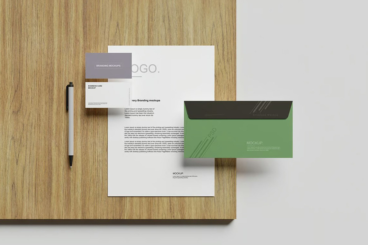 Stationery Branding Mockup, an Advertising Mockup by Se٧enStudio (Photo 5 of 5)