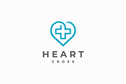 Heart Cross Logo, a Branding & Logo Template by yopie (Thumbnail 1 of 3)