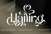 Hailing, a Sans Serif Font by zaaintype (Thumbnail 1 of 14)