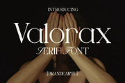 Valorax – Elegant Luxury Serif, a Serif Font by Brand Earth (Thumbnail 1 of 10)