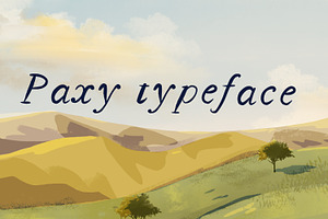 Paxy funky hand done typeface