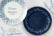 Flowers Watercolor Clipart, a Decorative Illustration by BalanceUA (Thumbnail 4 of 16)