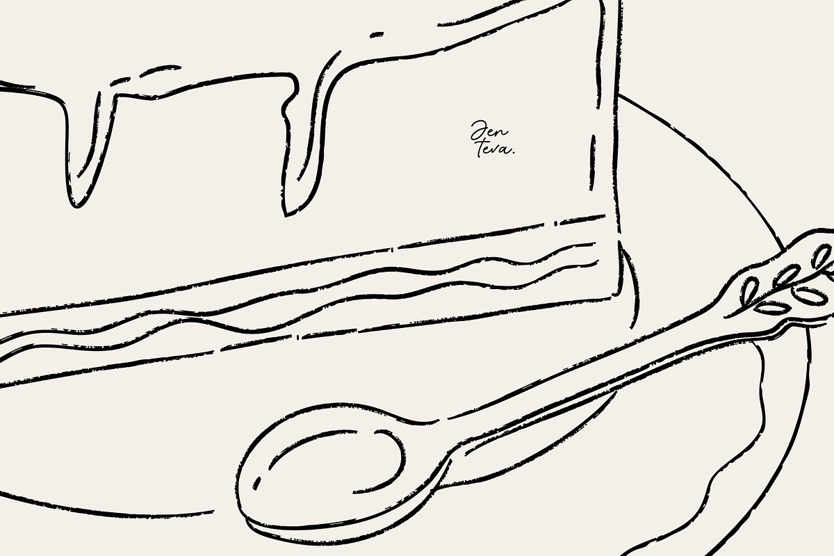 28 Adobe Illustrator Sketch Brushes, a Brush Add-On by Jenteva Art (Photo 14 of 16)