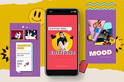 90's Instagram Pack, a Social Media Template by graphicook (Thumbnail 6 of 7)