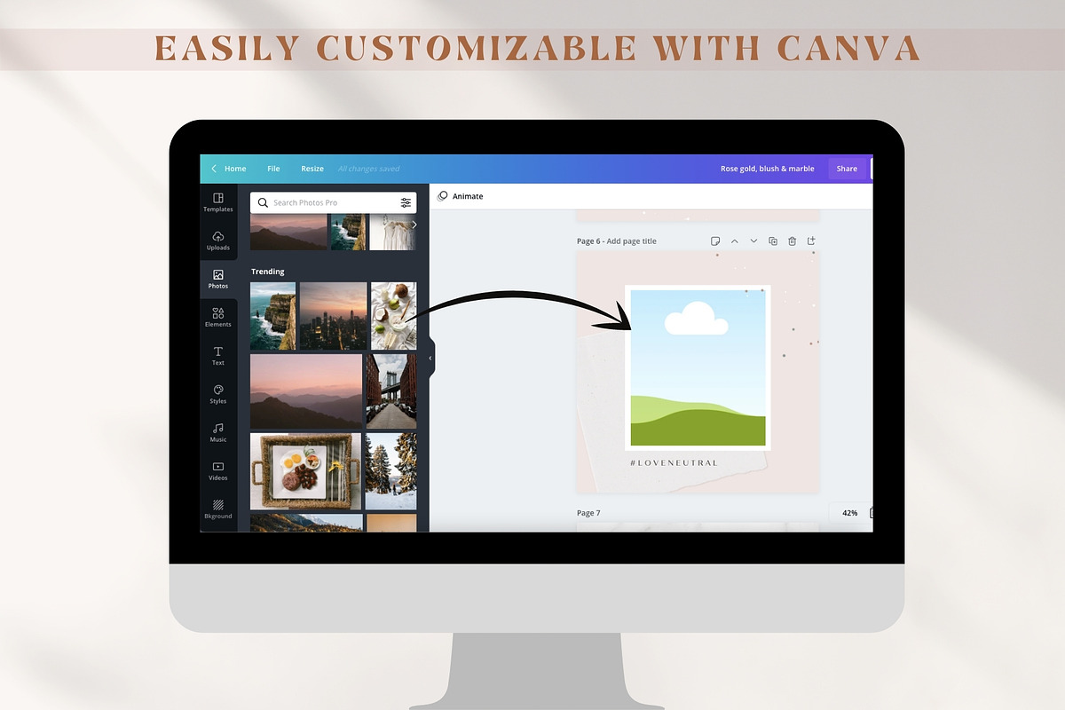 Boho Instagram Story Templates Canva, a Social Media Template by Boltik Studio (Photo 8 of 8)