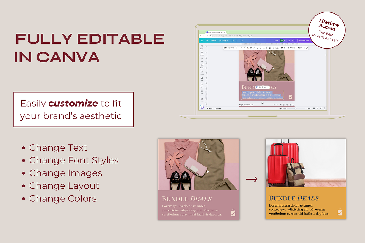 Amor | E-commerce IG Template, a Social Media Template by Artfullyours (Photo 7 of 11)