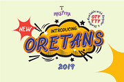 Oretans, a Sans Serif Font by INKsTYPIA (Thumbnail 1 of 9)