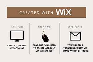 Creme Wix Landing Page Template