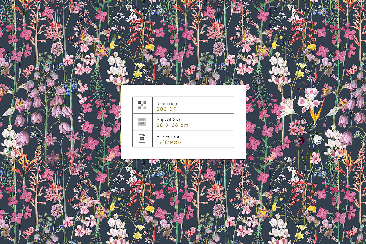 Jardin de Printemps Prints & Motifs, a Pattern Graphic by TSTUDIO (Photo 6 of 10)