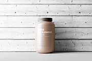 Supplement Jar Mockup, a Cups & Container Mockup by pmvch (Thumbnail 6 of 9)
