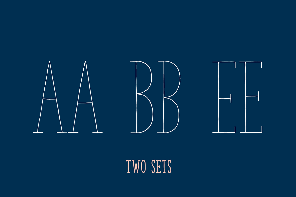 The Serif Hand Font Collection preview 3