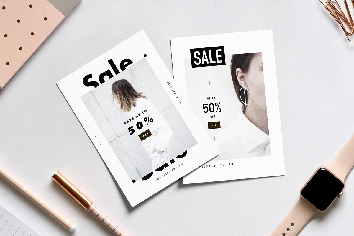 Fashion flyers bundle, a Flyer Template by Marie T (Photo 3 of 10)