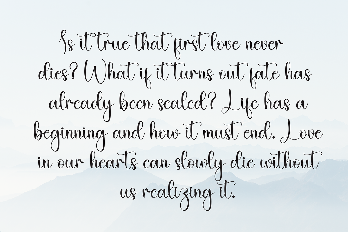 Yesterday | Script Font, a Handwritten Font by Scratchones (Photo 6 of 9)