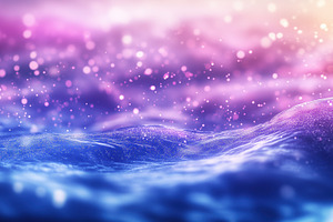 A dreamy abstract representation of ocean waves with a blend of purple and blue, a Photo by Textures & Backgrounds