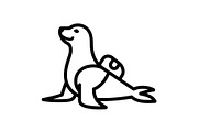 Graceful Sea Lion Silhouette, a Graphic by musafir_fashion (Thumbnail 8 of 10)