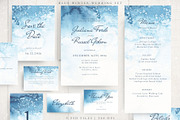 Watercolor Blue Winter Wedding Set, an Invitation Template by Kolorata Art (Thumbnail 1 of 5)