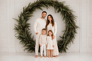 Christmas Wreath Digital Backdrop