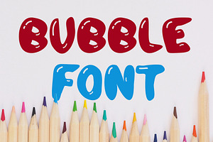 Bubble Letter Font, a Font by vladocar