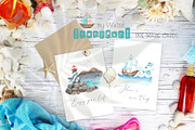 Watercolor Transport by water, an Object Graphic by Ana-Sakuta (Thumbnail 9 of 17)