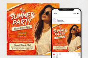 Summer Party Flyer Template, a Flyer Template by Tarommir (Thumbnail 2 of 3)