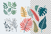 Green Leaves Watercolor Clipart, an Illustration by Helospace (Thumbnail 5 of 10)
