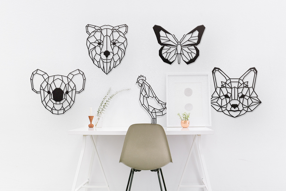 100 Geometric Animals Portraits, a Decorative Illustration by Arshad Ali (Photo 7 of 11)