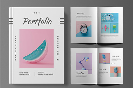Artistic Portfolio Magazine Design, a Magazine Template by MightyDesign