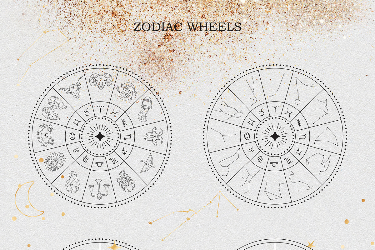 Zodiac signs and constellations, an Illustration by NatalieArtShop (Photo 9 of 16)