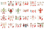 Christmas Clothesline Clipart PNG, a Seasonal Illustration by designcity5 (Thumbnail 2 of 5)