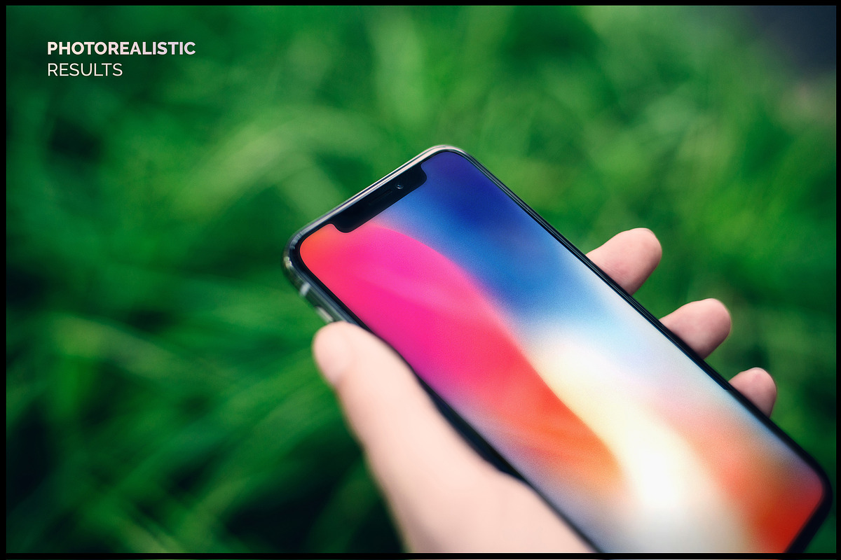 10 Authentic iPhone X Mockups, an iPhone Mockup by TomAnders (Photo 3 of 7)