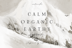 CALM ORGANIC EARTHY Aesthetic