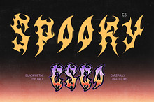 CS Spooky – Black Metal Font