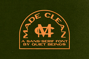 Made Clean - Vintage Inspired Font