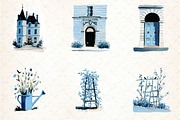 Chateau Clipart - Vintage Doodles, an Illustration by DreamCafeArt (Thumbnail 5 of 8)