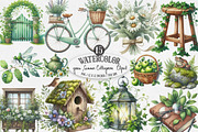 Green Summer Cottagecore Clipart Bun, an Illustration by Designking (Thumbnail 1 of 4)