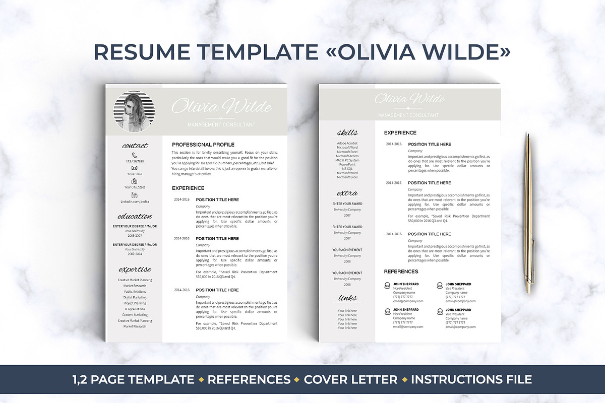 Best Selling RESUME BUNDLE / CV, a Resume Template by LevelUpResume (Photo 11 of 11)
