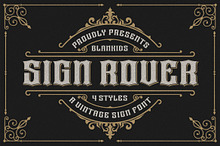 Sign Rover a Vintage Sign Font