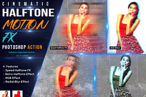 Cinematic Halftone Motion FX, an Action Add-On by Studio Retouch