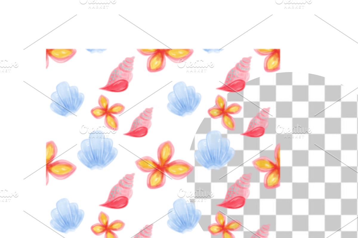 Summer Beach Seamless Pattern, a Decorative Illustration by Oleksandra Illustrates (Photo 8 of 11)