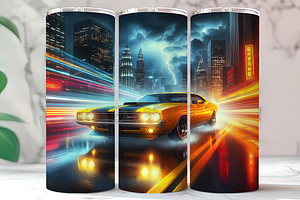 Vintage Hot Rod Car Lover Tumbler, an Arts & Entertainment Photo by LamanAzalea