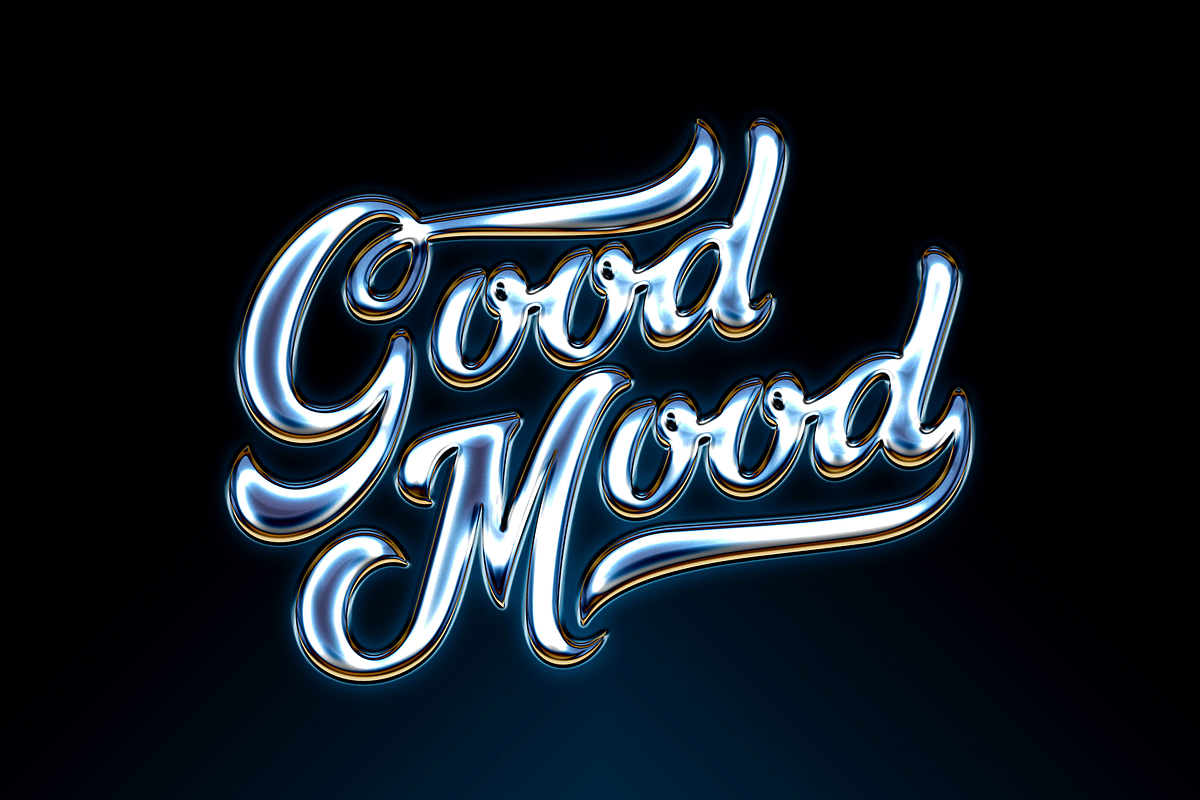 Iridescent Chrome Text Effect, a Layer Style Add-On by Design Squad (Photo 7 of 7)
