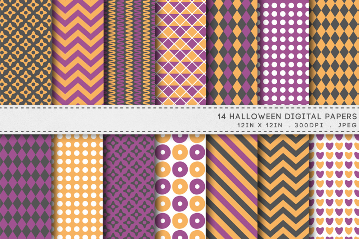 Halloween Digital Papers