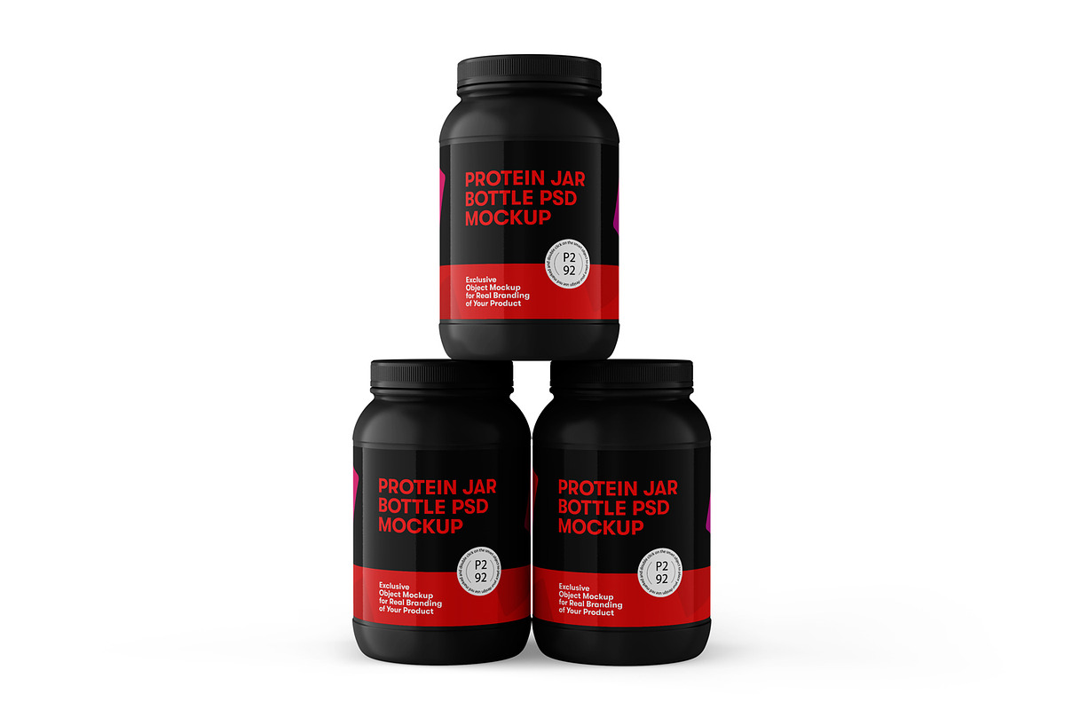 Protein Jar Bottle Mockup, a Cups & Container Mockup by Ram Studio (Photo 15 of 17)