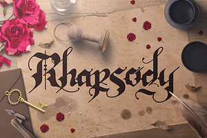 Rhapsody, a Script Font by Heroglyphs Studio