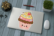 Cute Kawaii Cupcakes  Valentine Stic, an Object Graphic by Regulrcrative (Thumbnail 5 of 7)