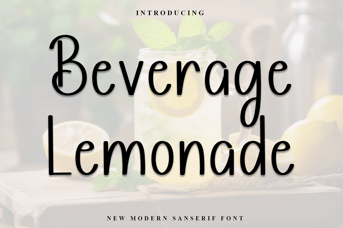 Beverage Lemonade, a Script Font by InermediaSTUDIO (Photo 1 of 8)