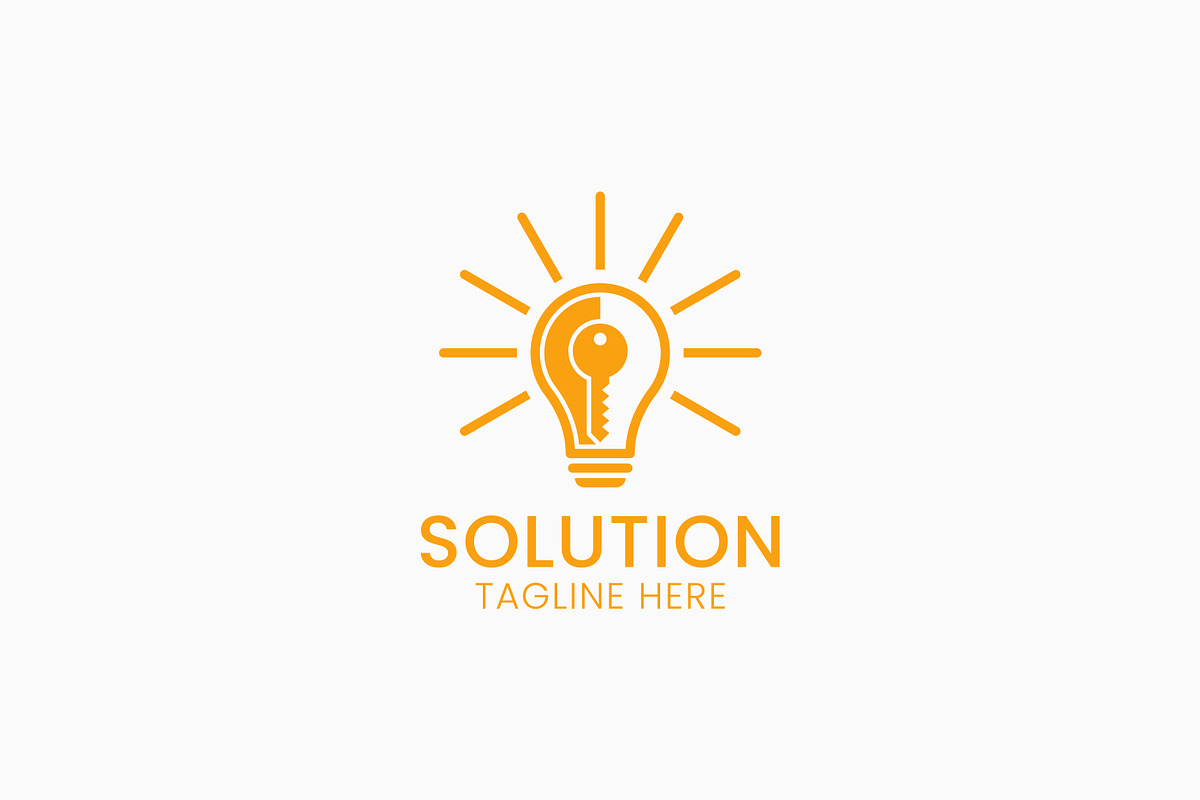 Solution Light Bulb Key Logo Design, a Branding & Logo Template by Signatoro (Photo 3 of 3)