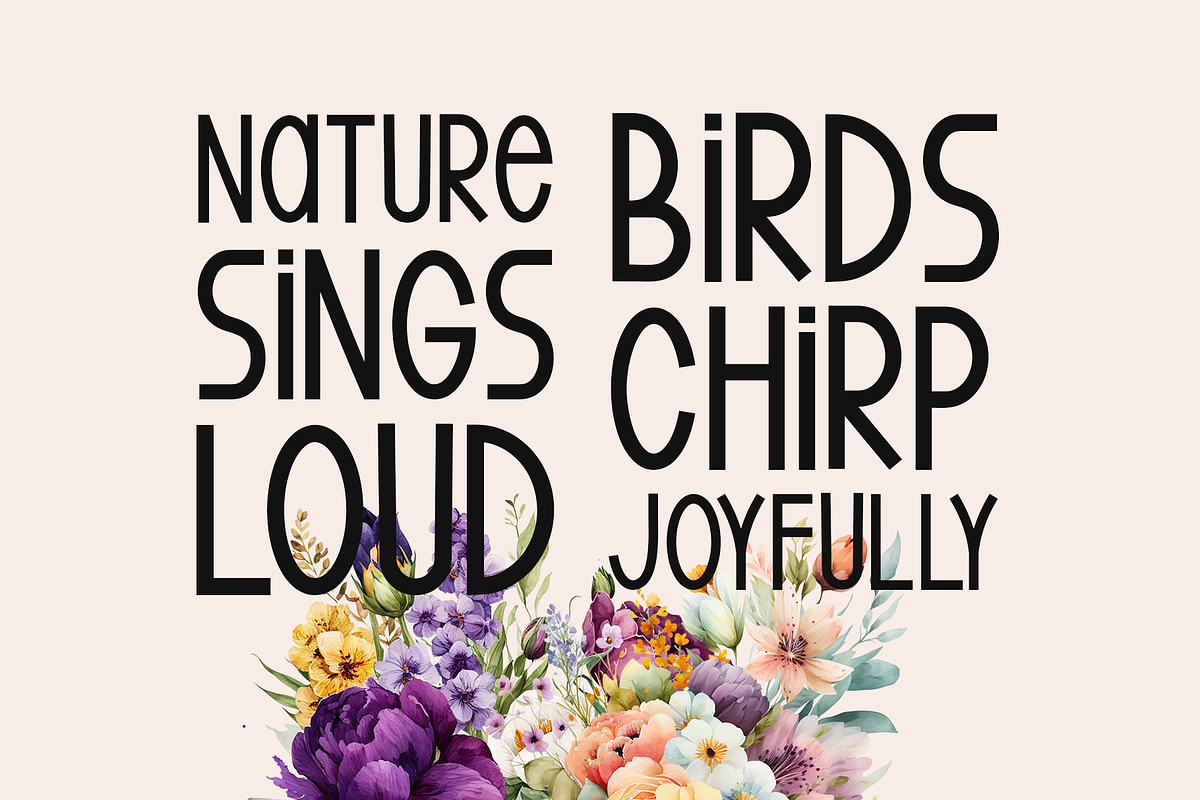 Spring Echoes Typeface, a Sans Serif Font by Seemly Fonts (Photo 6 of 6)
