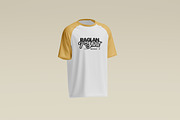 Raglan T-Shirt Mockup, a Shirt Mockup by Momogi (Thumbnail 5 of 6)
