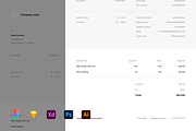 Minimalistic Invoice - Template, a Print Template by Petr Bilek (Thumbnail 2 of 2)